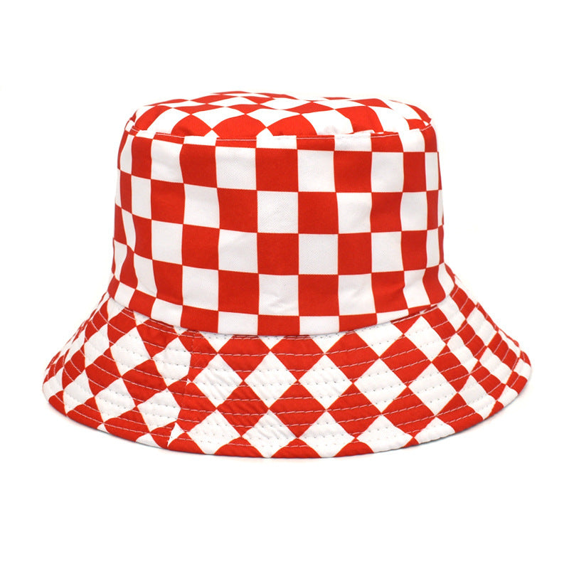 Outdoor Travel Sun Hat Cotton Man Chapeau de seau double face