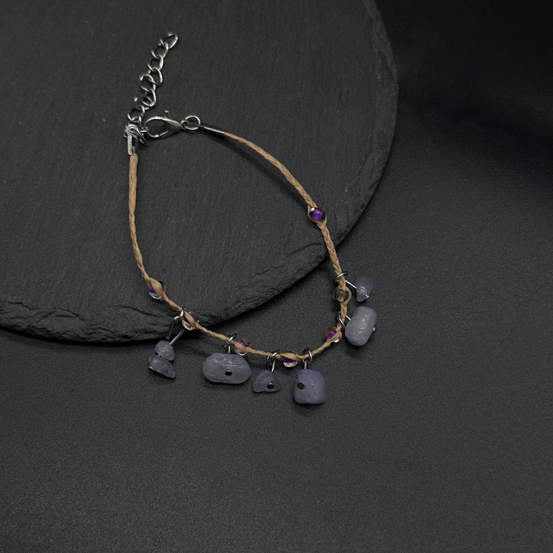 Bracelet de galets de Raffia