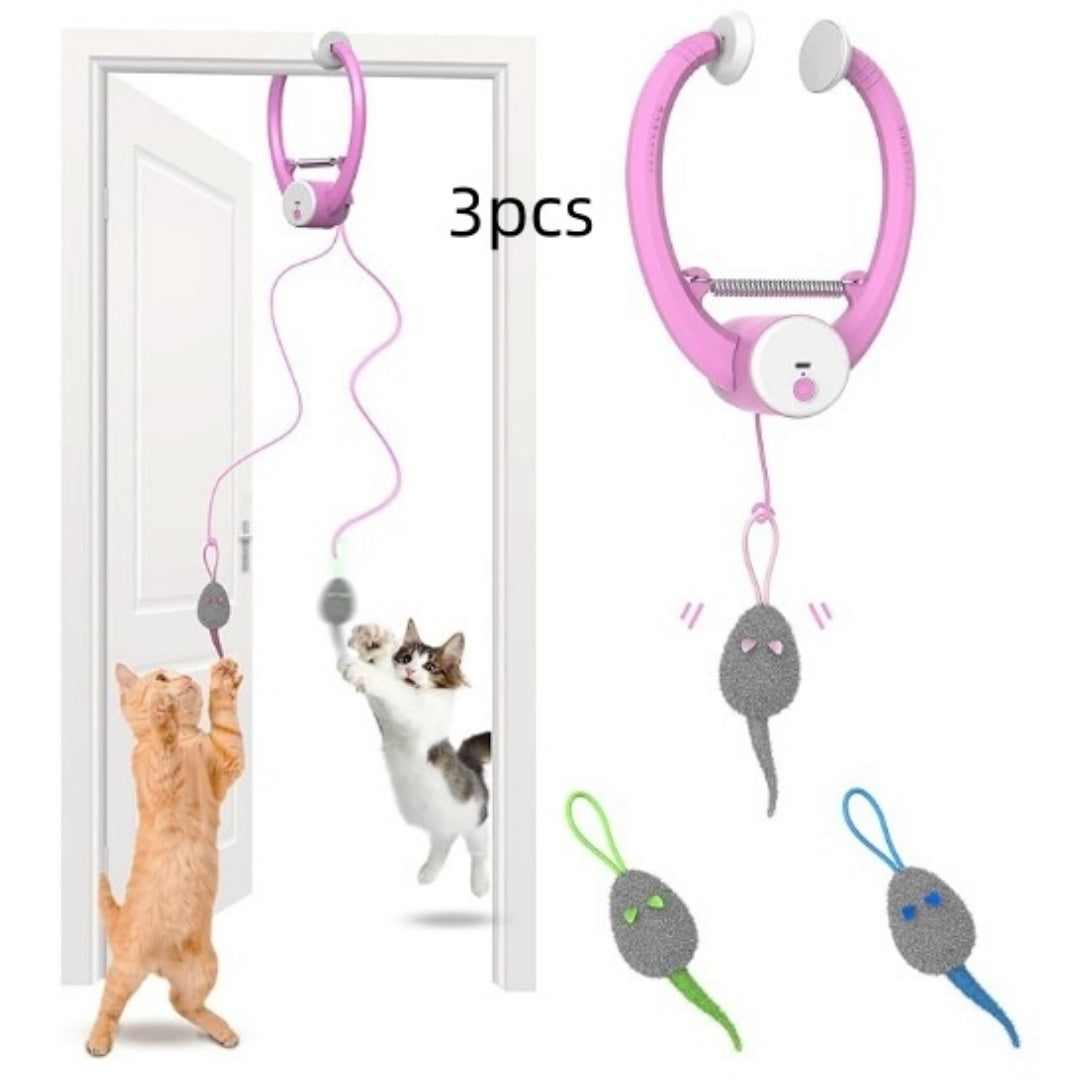 Couleur Beating Souris porte-porte électrique suspendu Automatic Interactive Toy