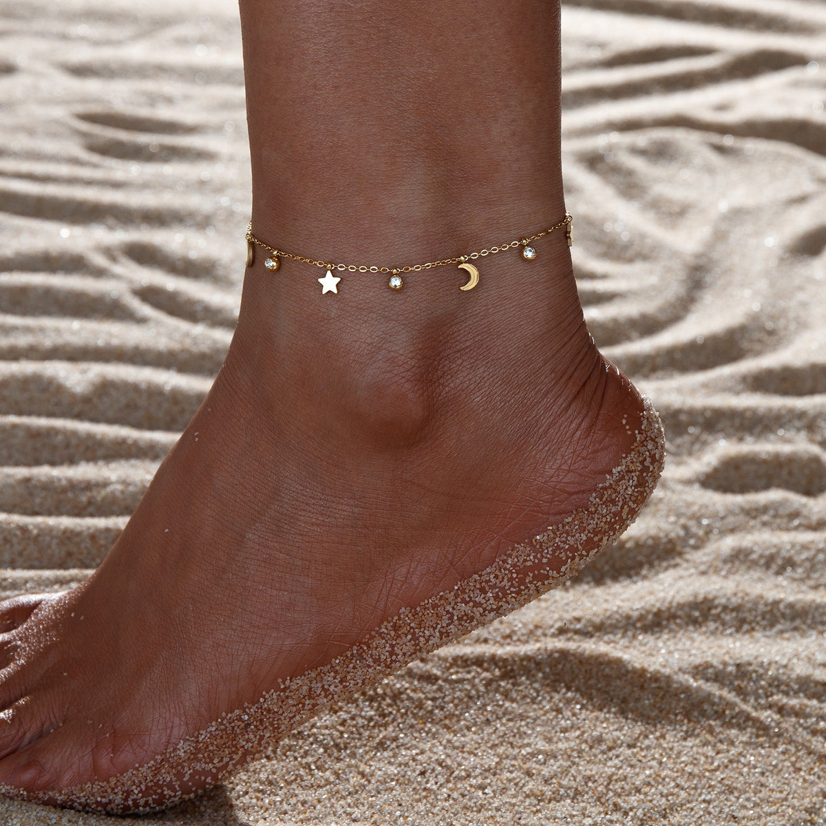 Anklet en acier de titane qui a fadesimple sophistiqué et polyvalent pour les femmes