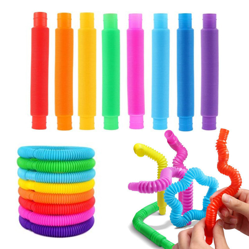 Tube de décompression en plastique ondulé stretch coloré