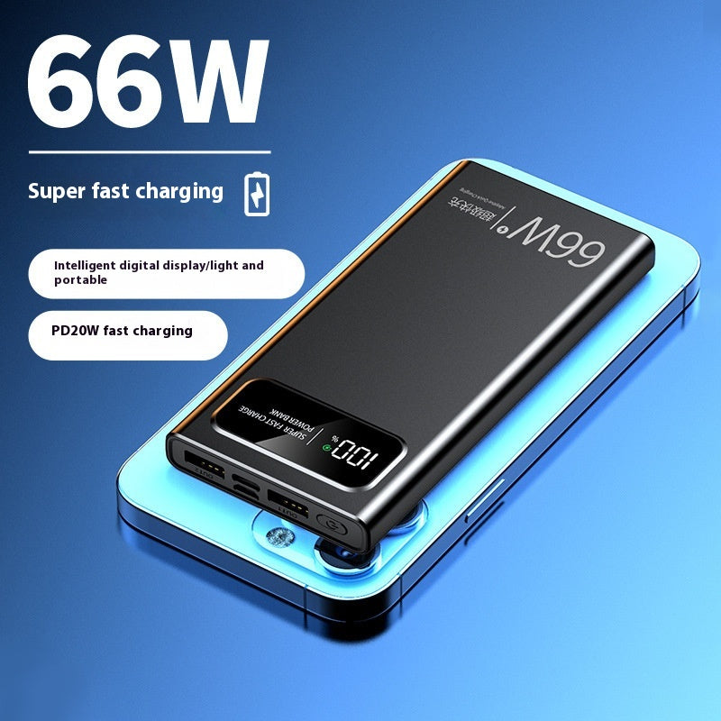 66W Alimentation mobile à charge super rapide 20000 MA Grande capacité