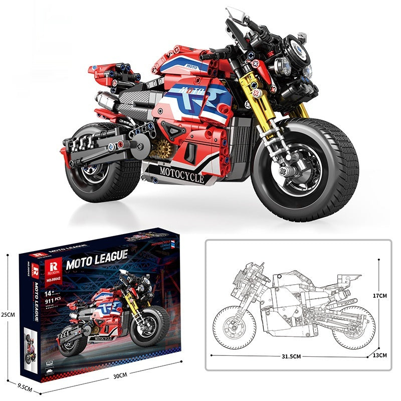 Reobrix 99040 Premium Brick Motorcycle Building Block Toy