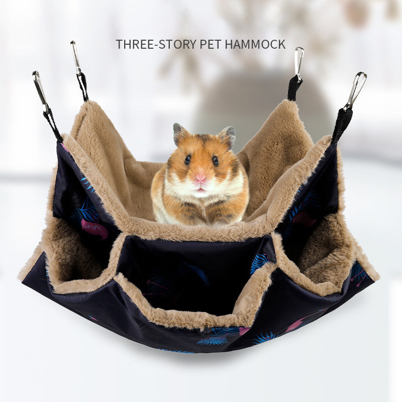 Animaux de compagnie Cage Hammock Guinée Pig Rat Hammock Tunnel écureuil Jouets Ferret Lit suspendu pour petit