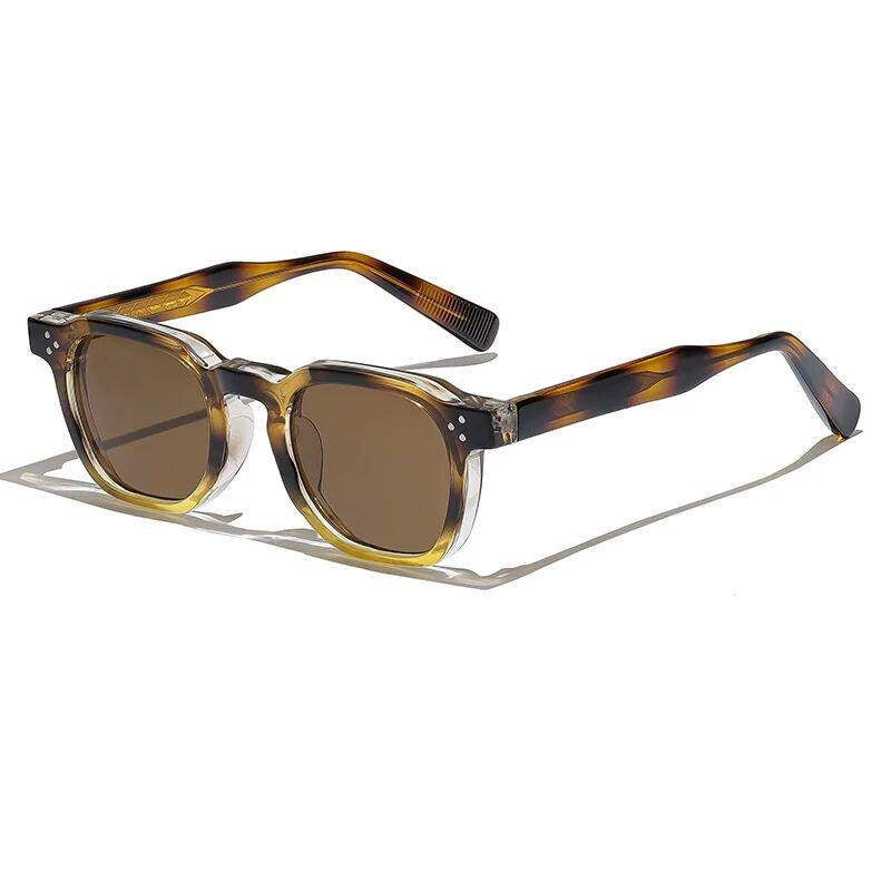 Lunettes de soleil pour hommes de style punk avec cadres carrés