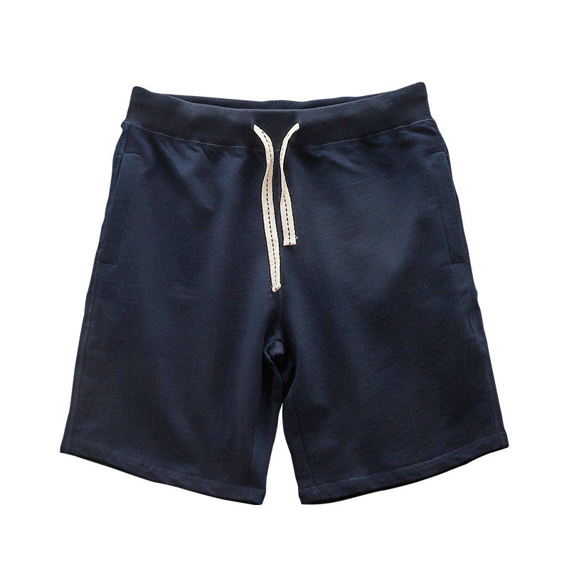 Lose Outer Wear Khaki Solid Color Casual Short homme