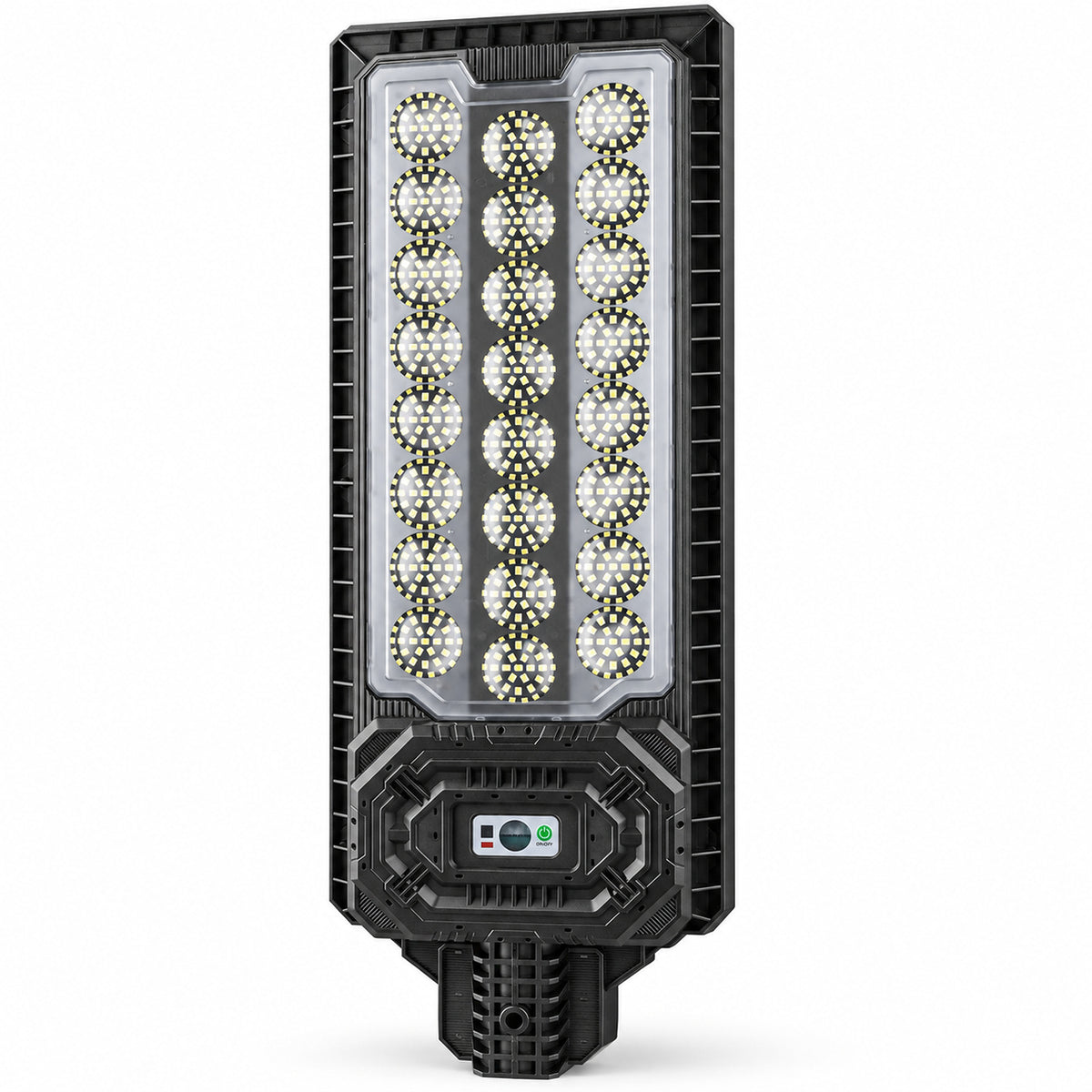 Solar Powered Motion Sensor Outdoor Light W7114 3 Noir pour Garden Yard Street Wall LED