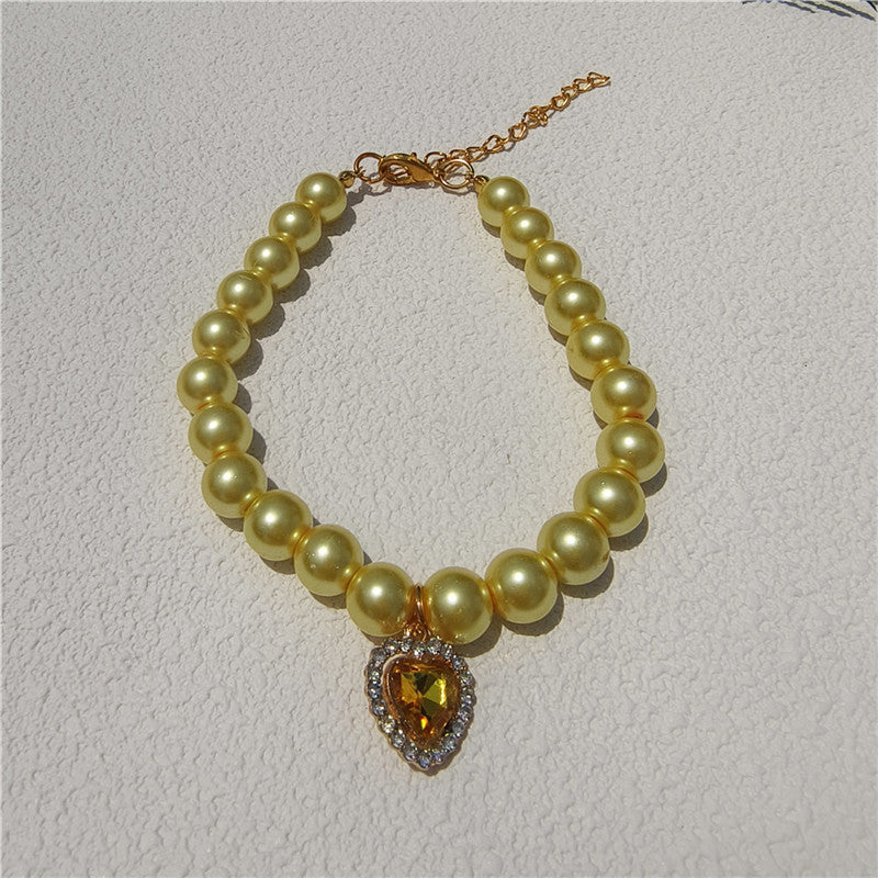 Collier pendentif en pierre gemme façonnable