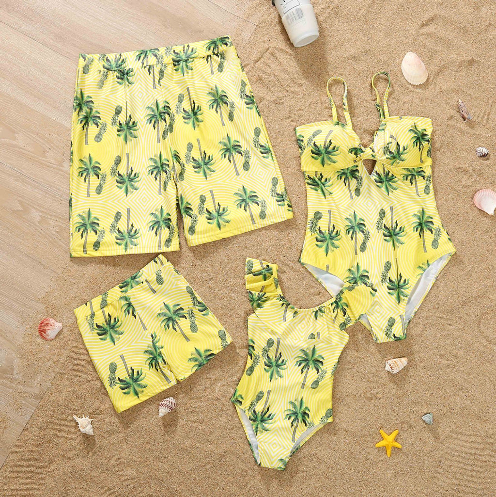Maillot de bain mère-enfant Quick Dry Beach Pantalon Maillot de bain mi-enfant