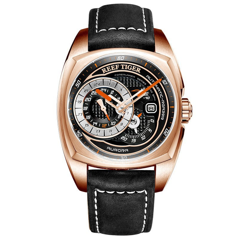 Montre mécanique sport et loisirs entièrement automatique pour hommes