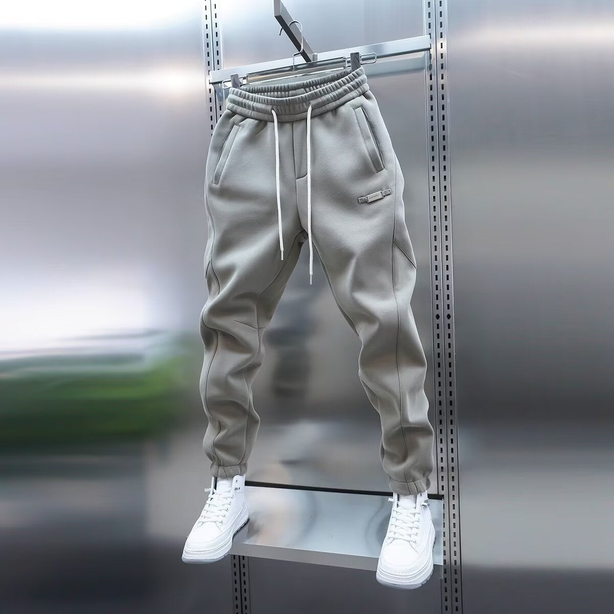 Shangbao Trendy Mens Printemps Sweatpants casual couleur solide