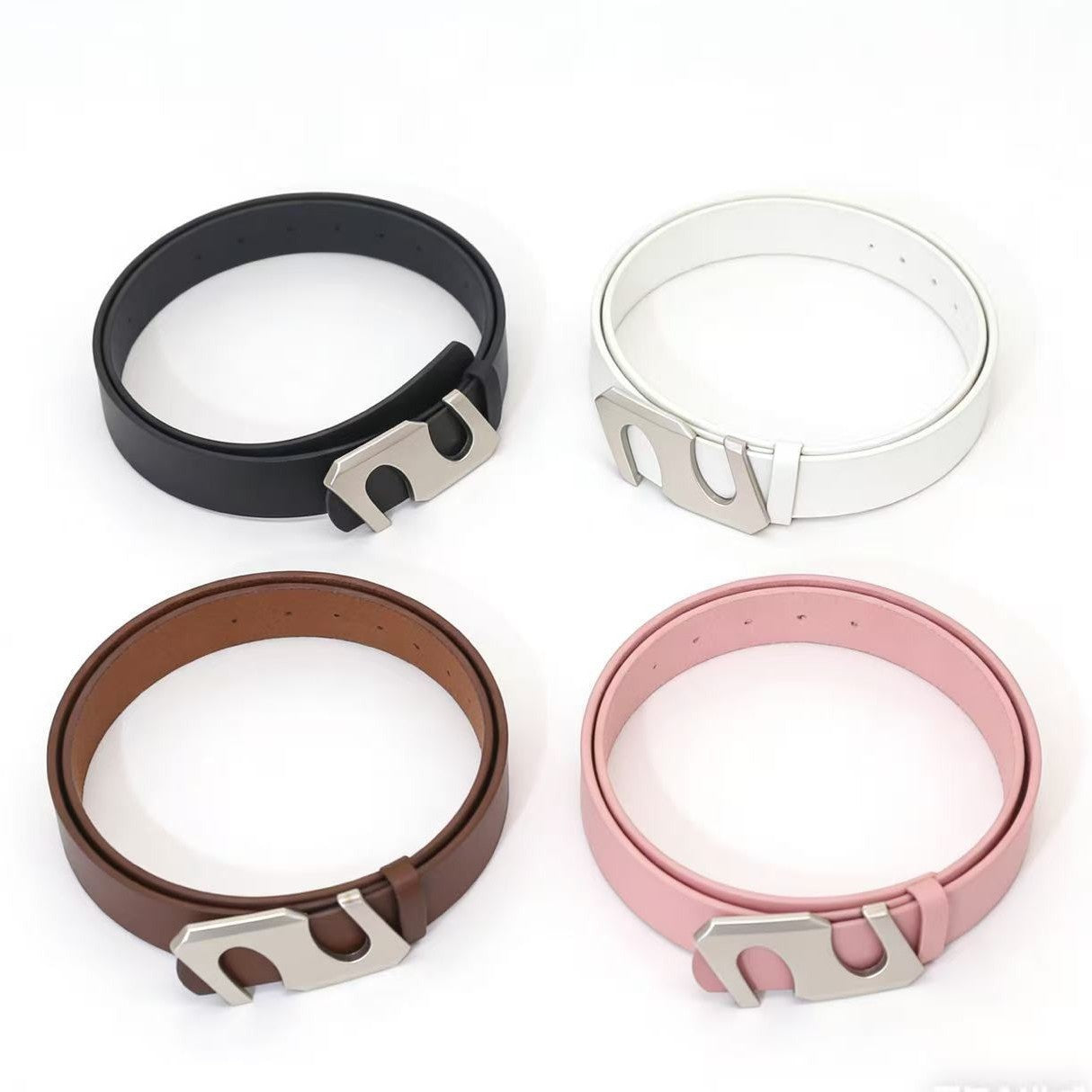 Ceinture en cuir large et rétro-rad Brown avec une sensation premium