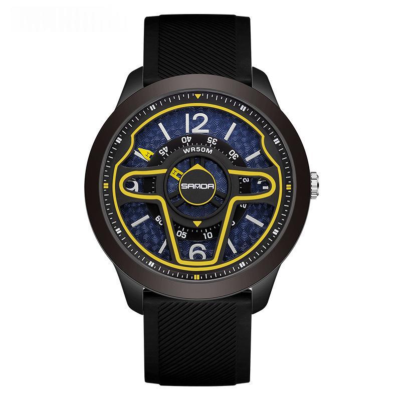 Volant créatif 3D Hollow-Out Montre électronique