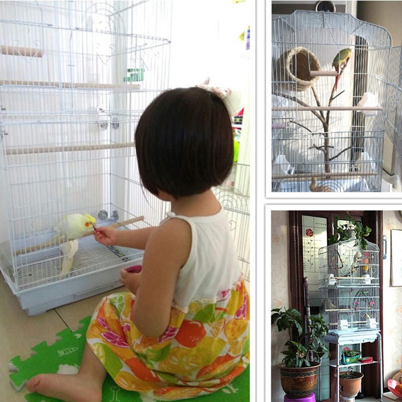 Cage de perroquet d'oiseau pour animaux de compagnie portatif