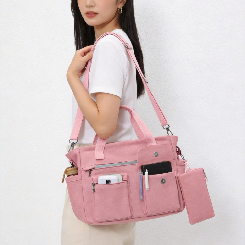 Grande capacité Casual Toile épaule et sac de corps pour les femmes