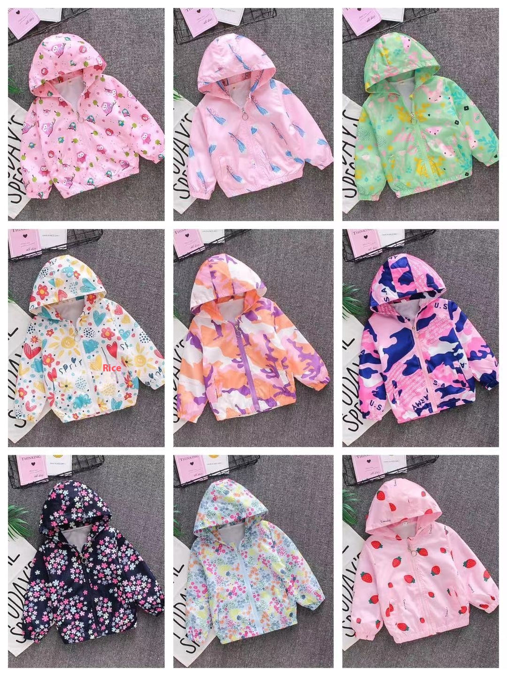 Veste de dessin animé imprimée pour filles
