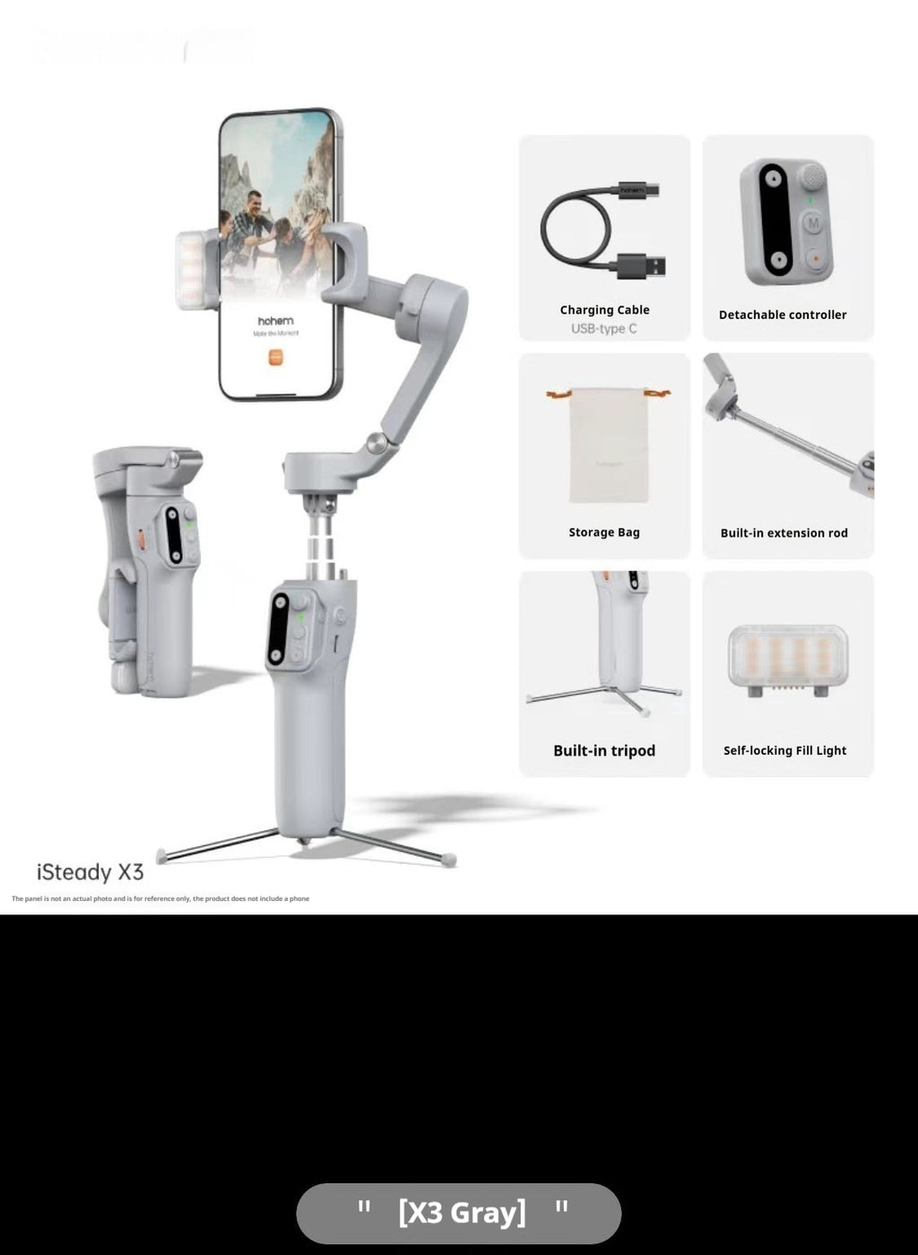 Smartphone portable Gimbal avec stabilisation 3 axes pour le tir lisse