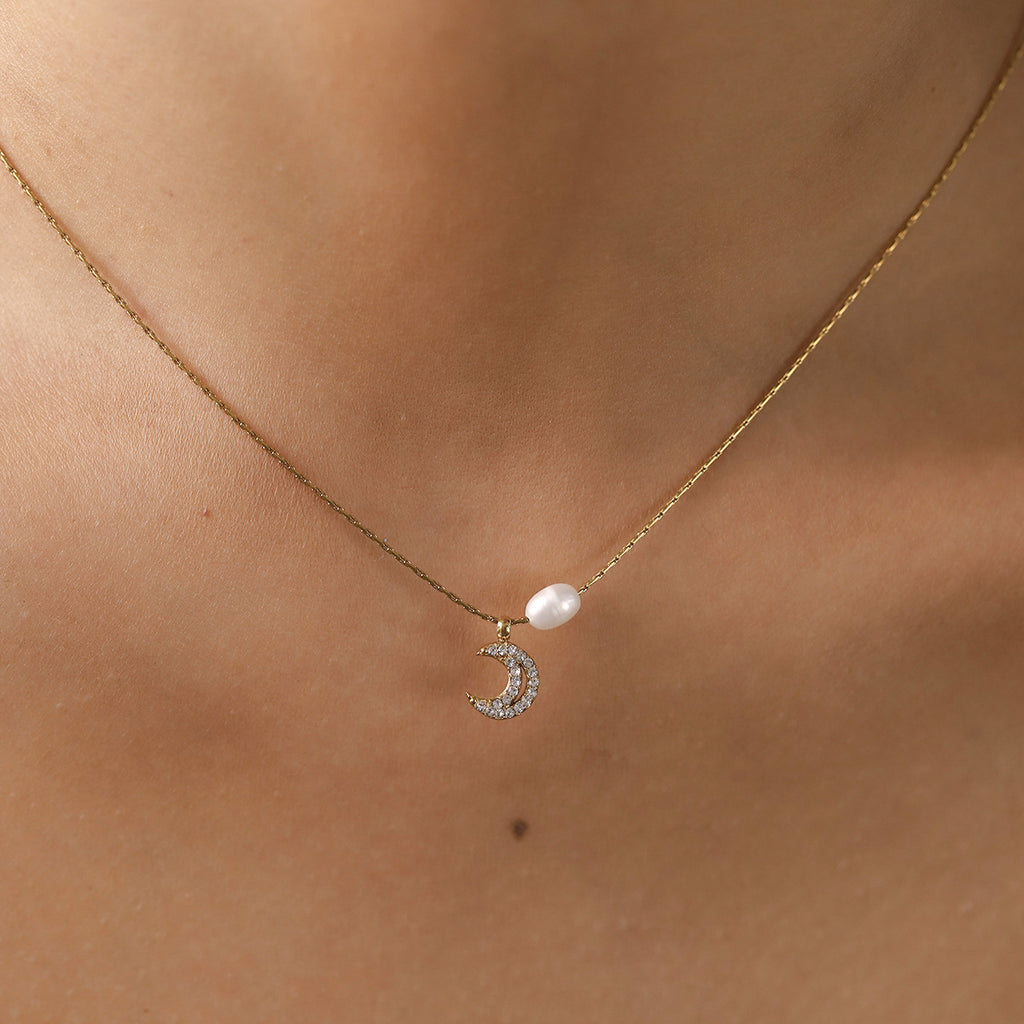 Bracelet en perles d'eau douce naturel de style Instagram pour femmes