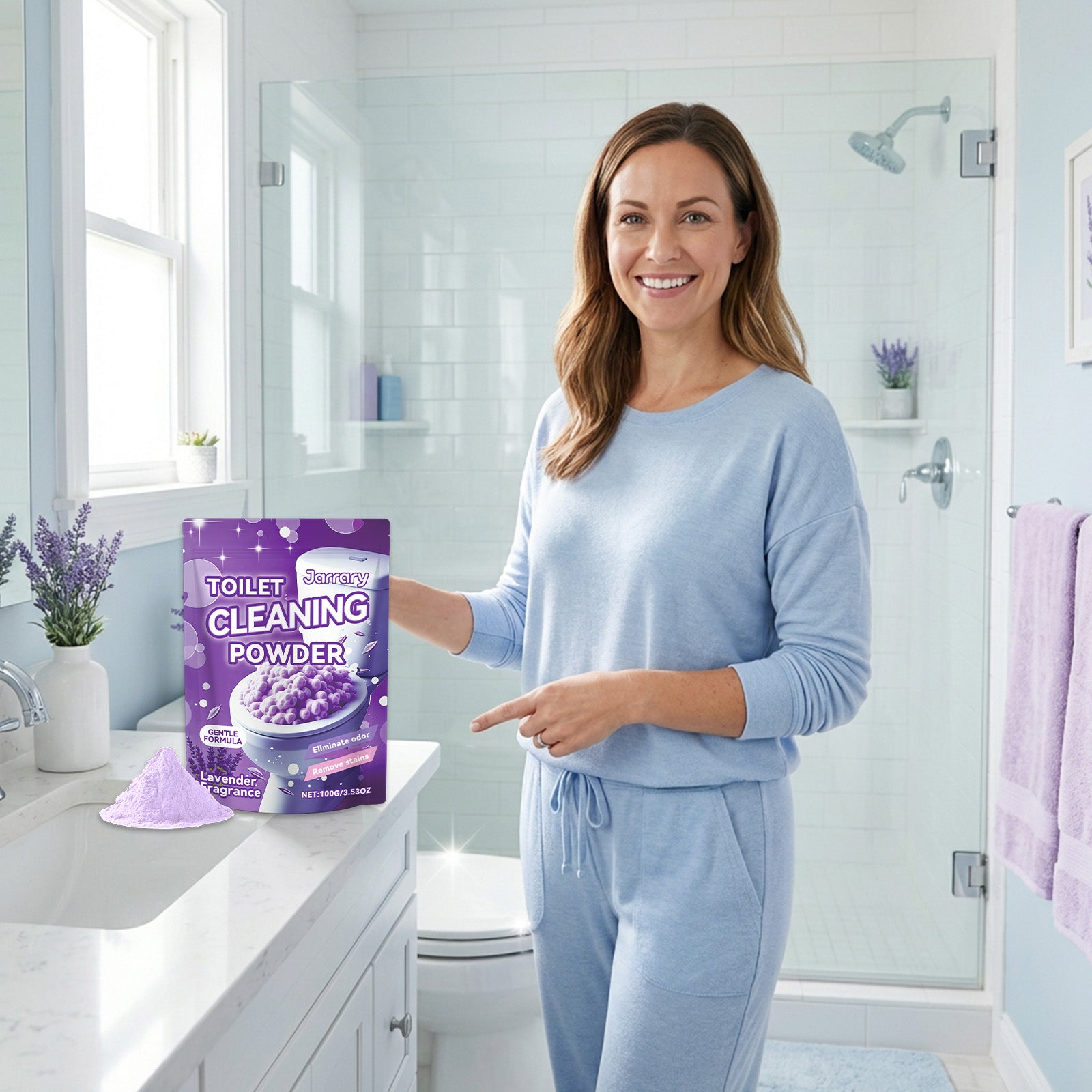 Poudre de nettoyage des toilettes 1 00g-1bag