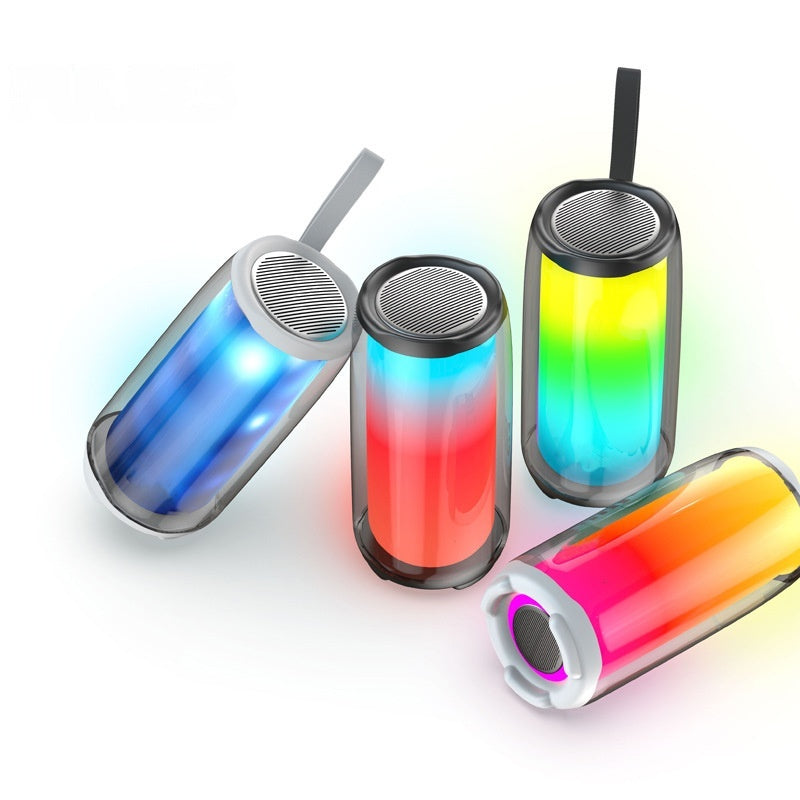Haut-parleur Bluetooth portable avec une lumière colorée à écran complet