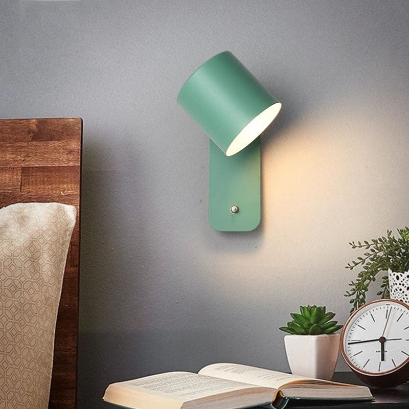 Chambre Bedside Macaron LED simple lampe murale