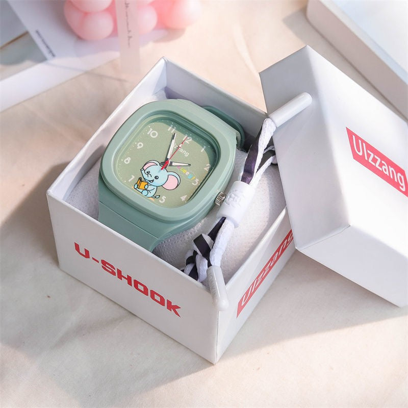 Mignon Silicone Trendy Luminous Sports Place étudiante Montre de beau look