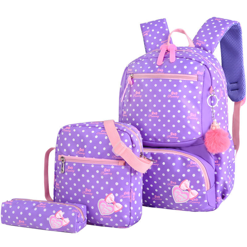 École primaire fille style coréen mignon Princess sac à dos