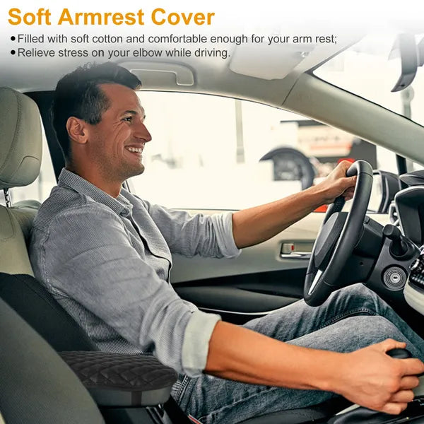 Couverture d'accoudoir de voiture PU Leather Auto Center Console Seat Box Protector Car Accessor