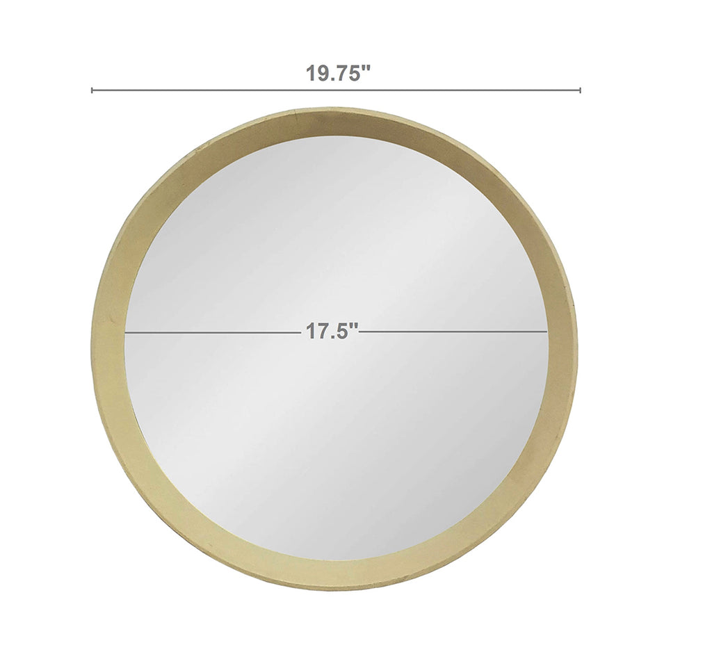 D20x1.5 Style de décoration transitoire Mango mur miroir mural décoratif avec cadre de l'homme solide