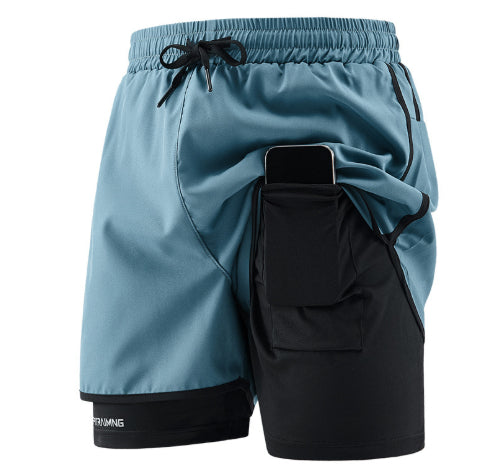 Short en deux parties pour la course sportive et la remise en forme
