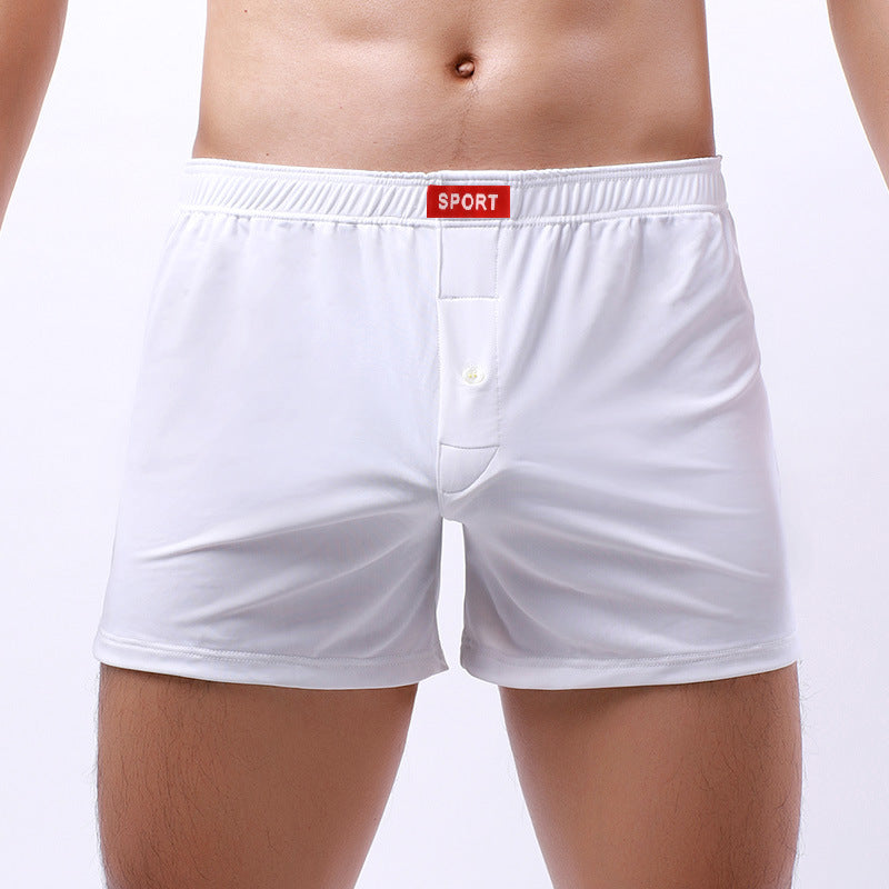 Sous-vêtements pour hommes souples Tissu respirant Boxers en soie