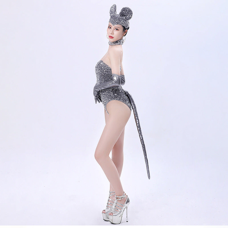 Costumes du bar Tournée de l'atmosphère des femmes pailletées