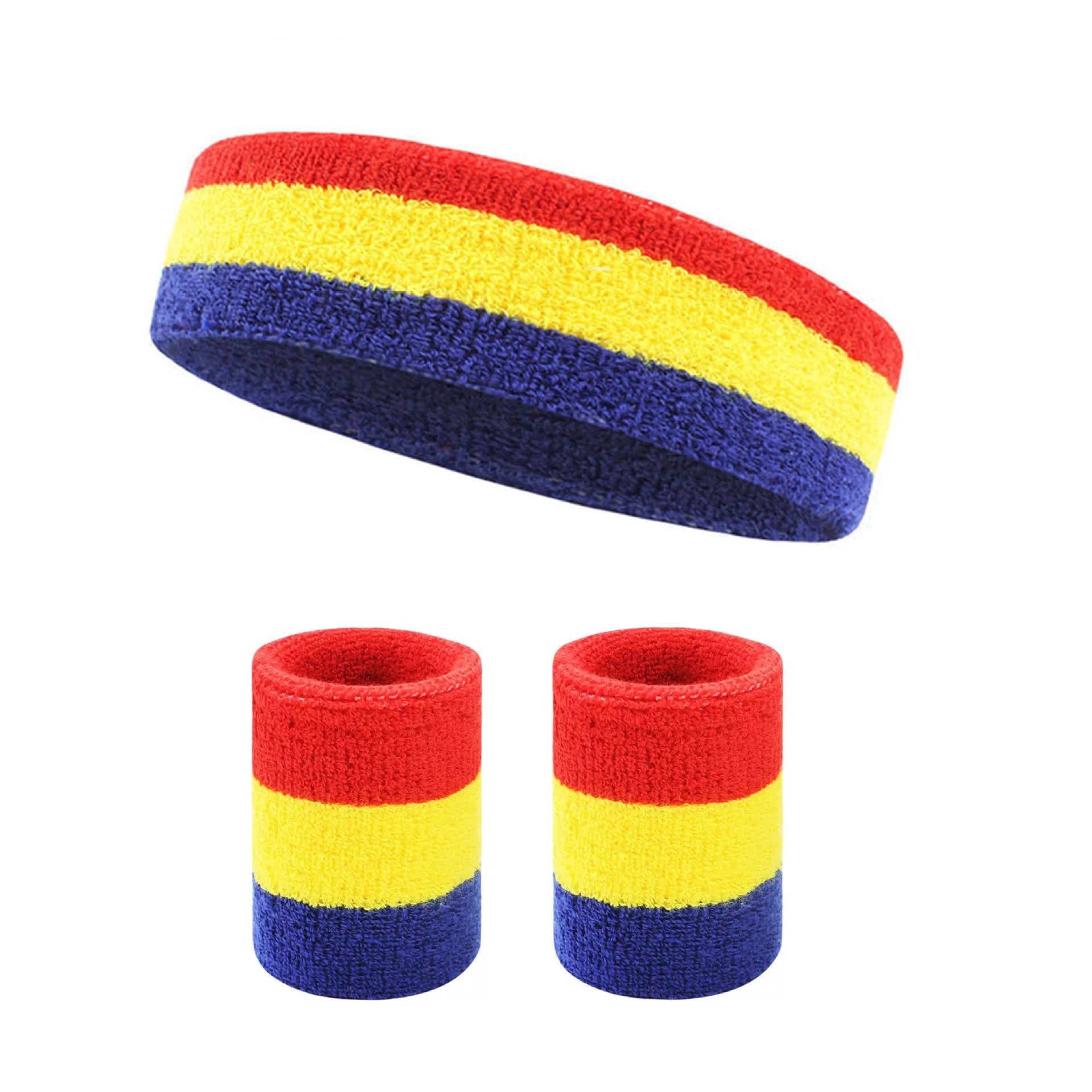 Bande-tête et bande-bracelet d'absorption de la sueur pour les exercices de course et de fitness