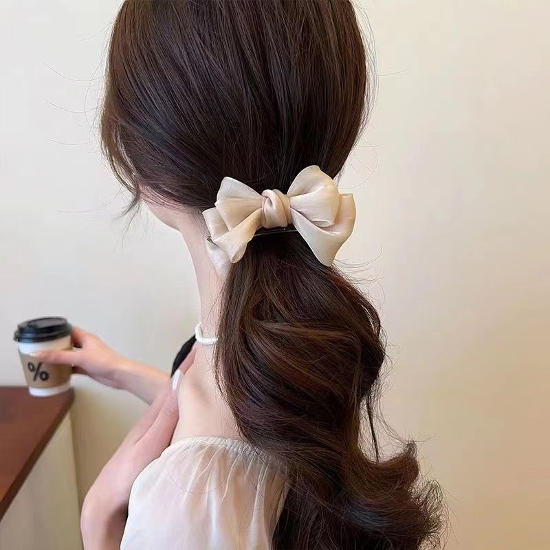 Élégant Bow Bun Grip Accessoires Female