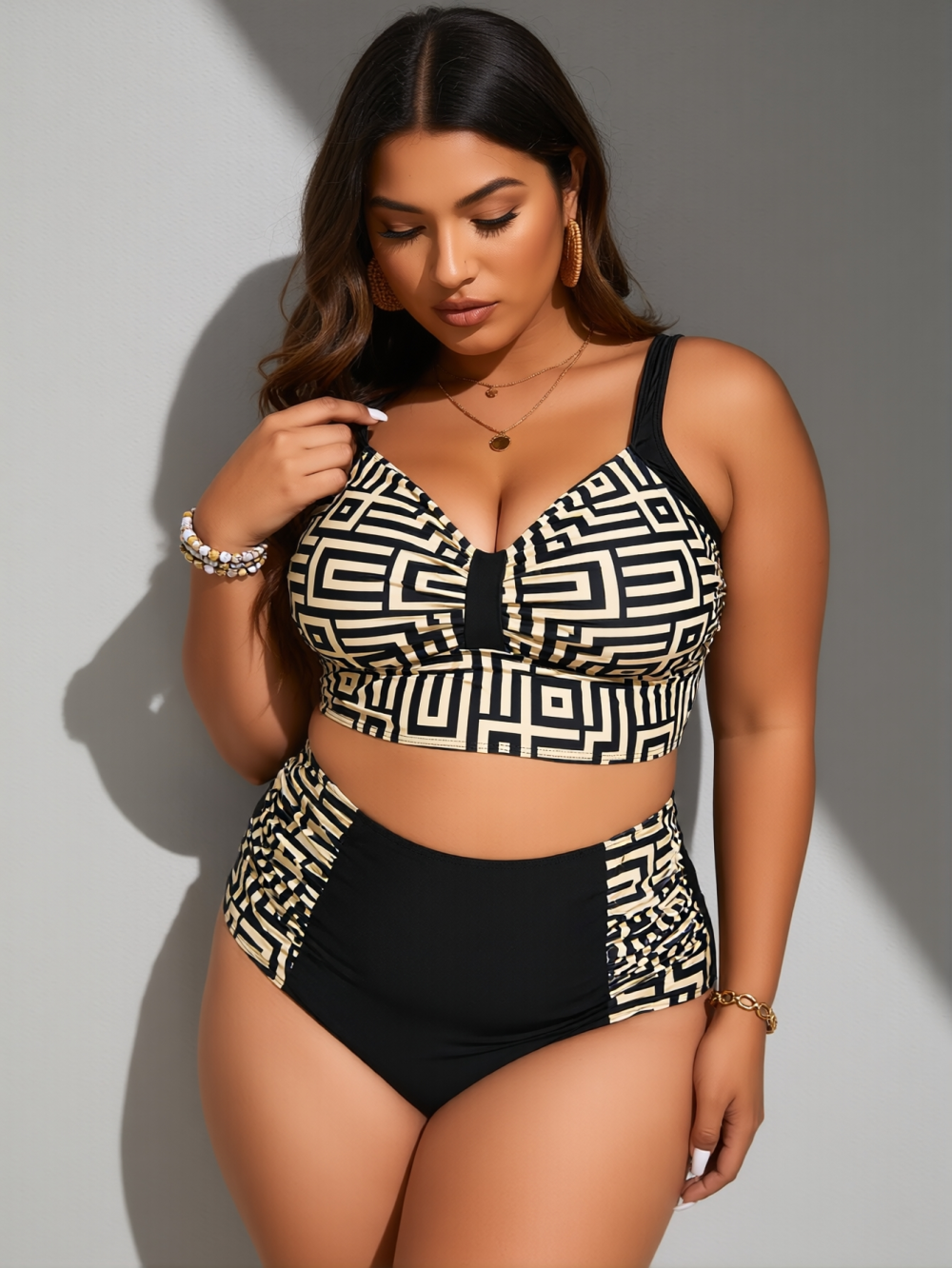 Ensemble de maillots de bain occasionnels 2 pièces pour femme M178