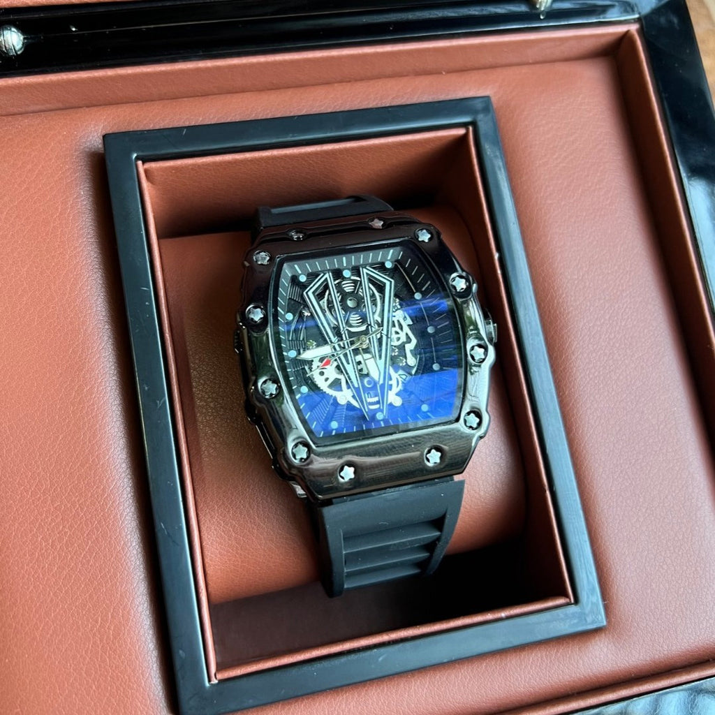 Montre Quartz en forme de barillet pour hommes Casual Sport