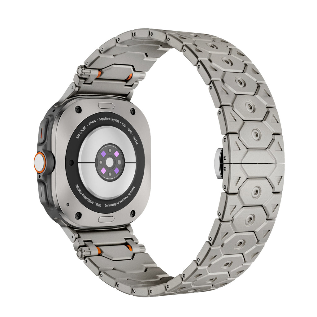 Fermoir papillon Bracelet métallique en acier inoxydable