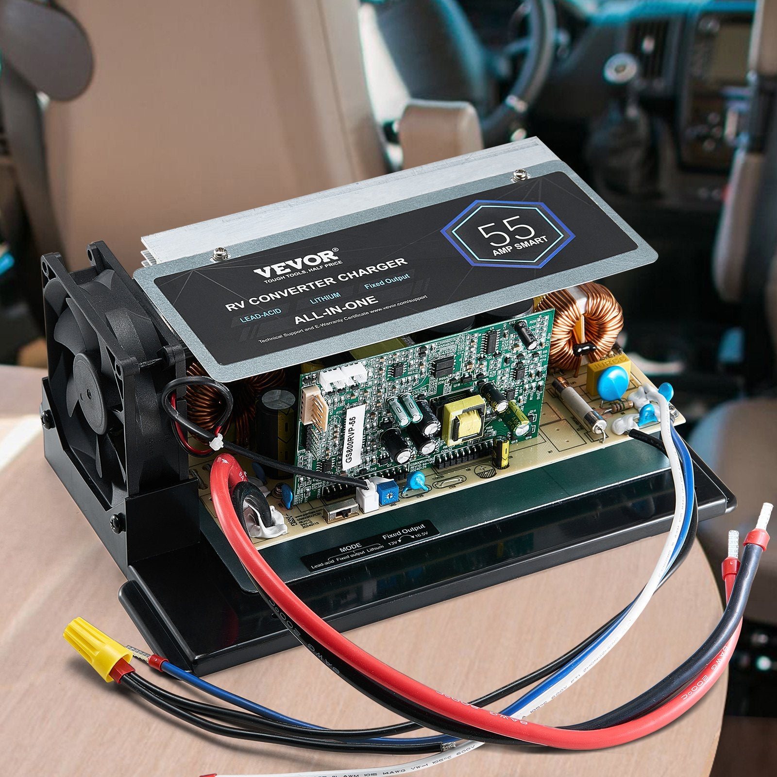 VEVOR WF-8955-AD-MBA Main Board Assemblage 55 Amp RV Convertisseur Unité de remplacement