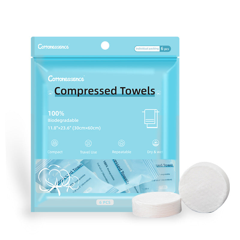 Serviette de compression jetable ronde Candy