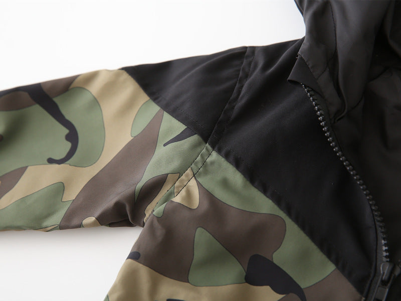 Bébé mince Camouflage couleur jacket