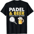 Bière de padel drôle C'est pourquoi je suis ici Padel