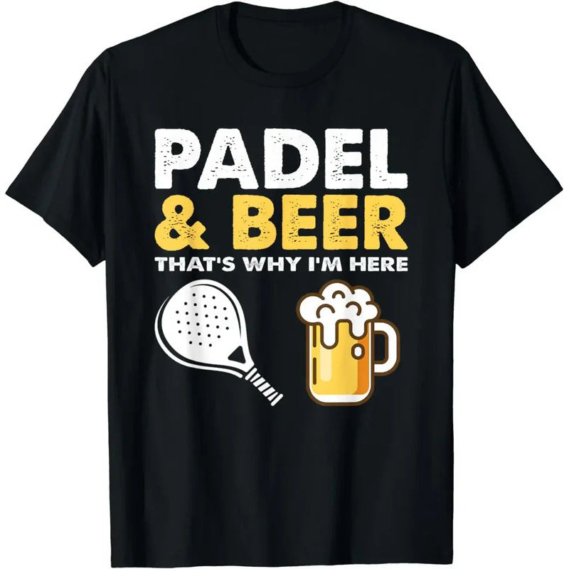 Bière de padel drôle C'est pourquoi je suis ici Padel