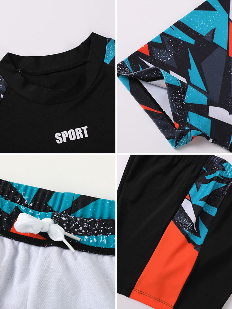 Maillots de bain pour enfants Trunks de bain pour garçons Modèle Maillots de bain pour enfants pour enfants plus âgés Deux-Pi