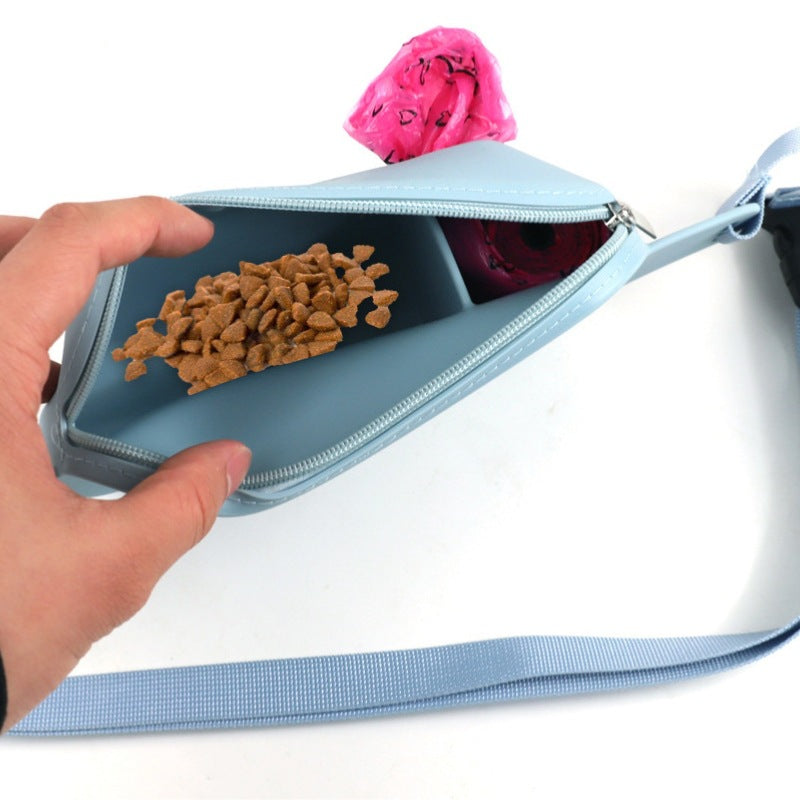 Sac d'alimentation pour chien en silicone animal pour portable