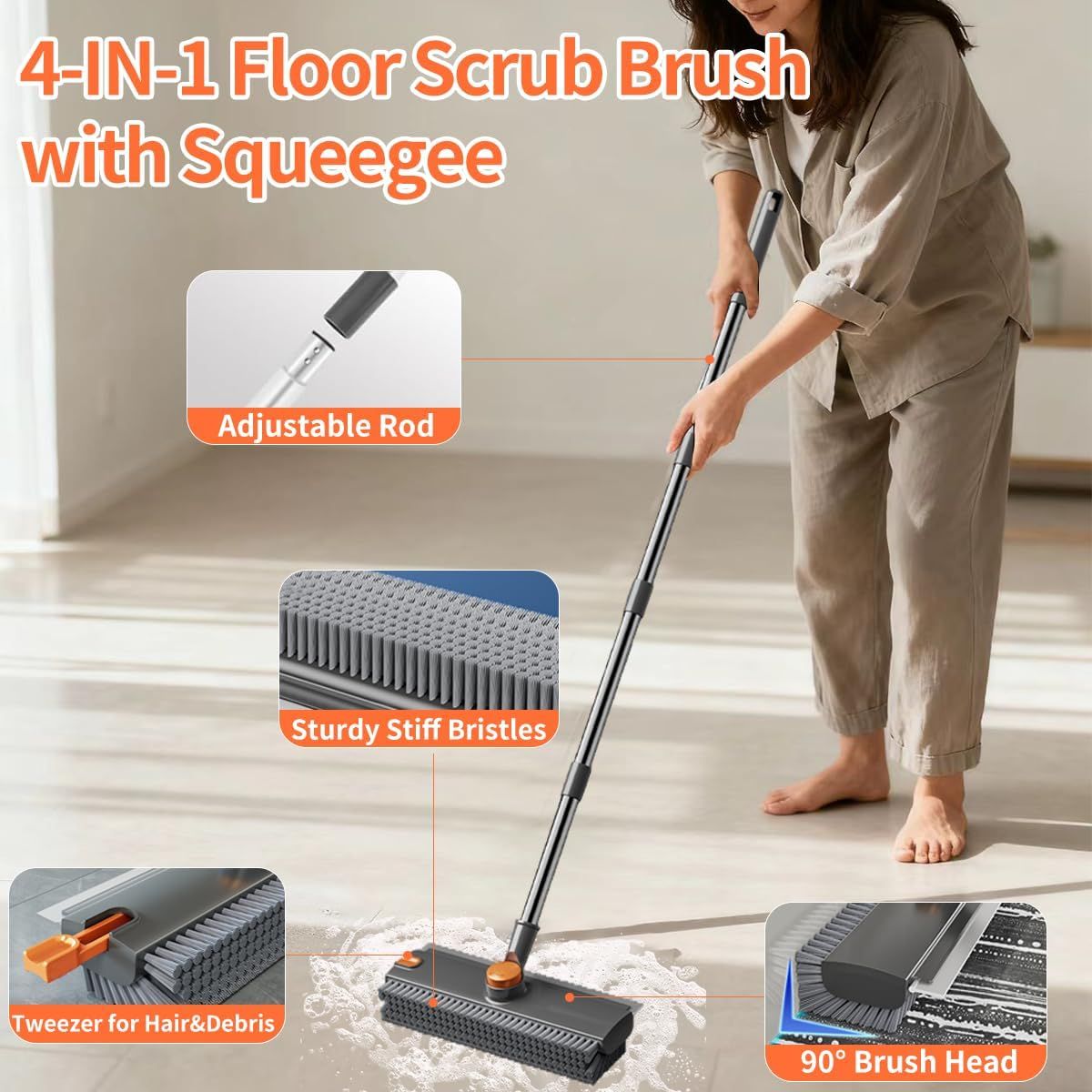 Brosse avec poignée longue