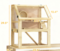 Cage de hamster en bois de 3 niveaux