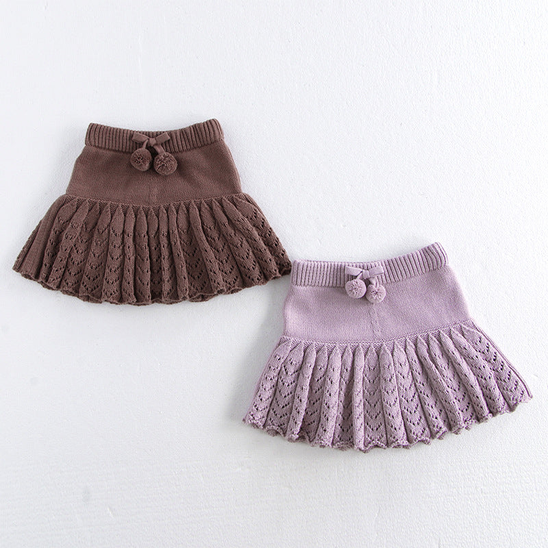 Filles Hollow Retro Plantskirt plissé