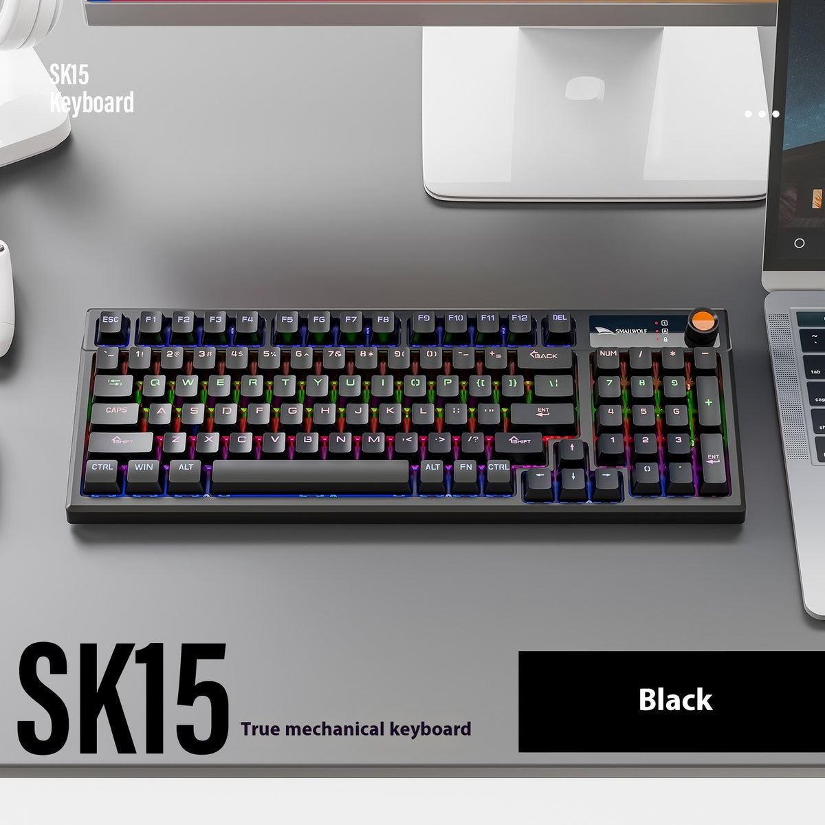 Wired Knob E-sports Gaming Laptop Mechanical Keyboard