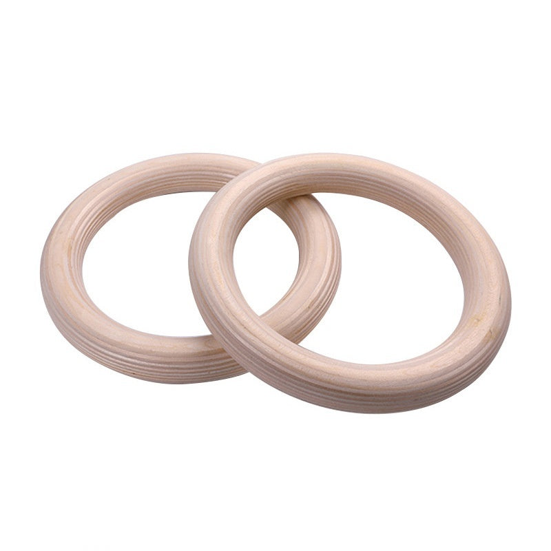 Intérieur Gymnastique Fitness Rings Pull-Up Exercice Rings Birch Wood Ring Set Accueil Fitness Ri