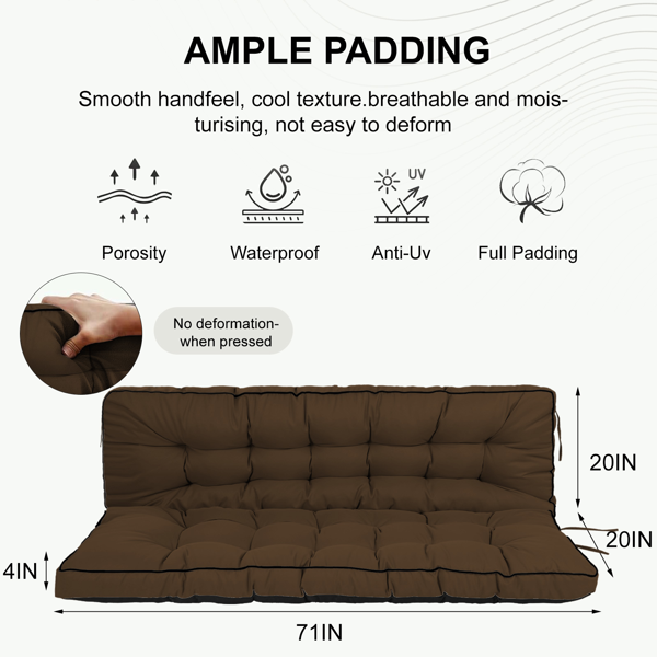 70-inch Outdoor Swing Cushions